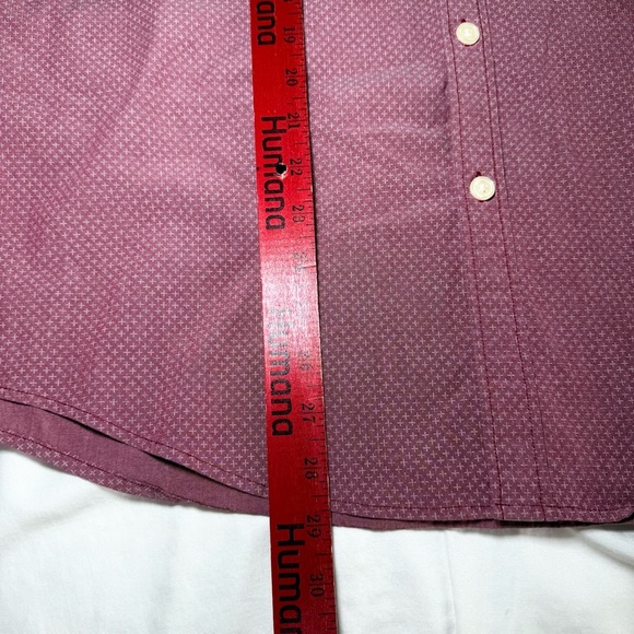 Abercrombie & Fitch Button Down Casual Burgundy Stretch Preppy Men's Size XXL - Picture 7 of 7